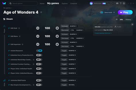 age of wonders cheats steam.
